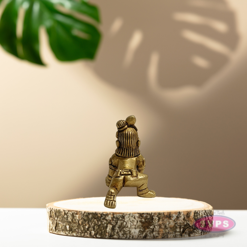 Antique Finish Brass Baby Krishna Murti – Laddu Gopal Home Decor