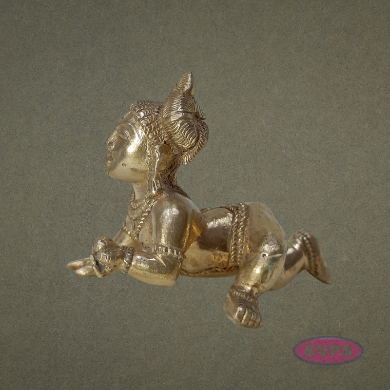 Panchalogam  Little Krishna / Laddu Krishna Idol