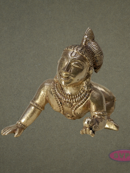 Panchalogam  Little Krishna / Laddu Krishna Idol