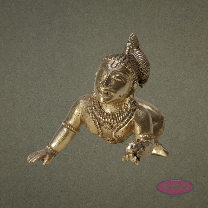 Panchalogam  Little Krishna / Laddu Krishna Idol