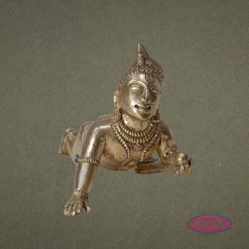 Panchalogam  Little Krishna / Laddu Krishna Idol