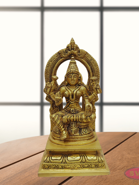Goddess Laxmi Brass Idol - Decorative Lakshmi Statue For Home Decor and Pooja