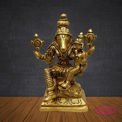 Brass Lakshmi Hayagriva Idol – Divine Blessings of Knowledge & Wealth