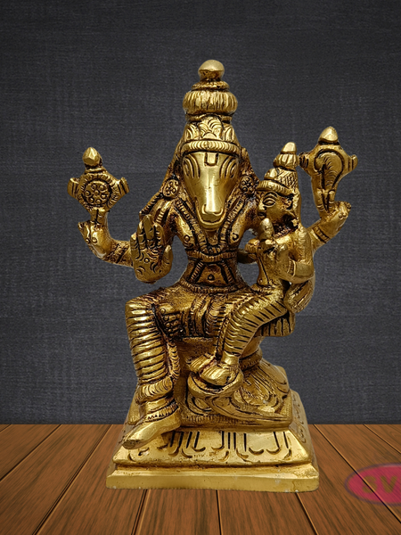 Brass Lakshmi Hayagriva Idol – Divine Blessings of Knowledge & Wealth