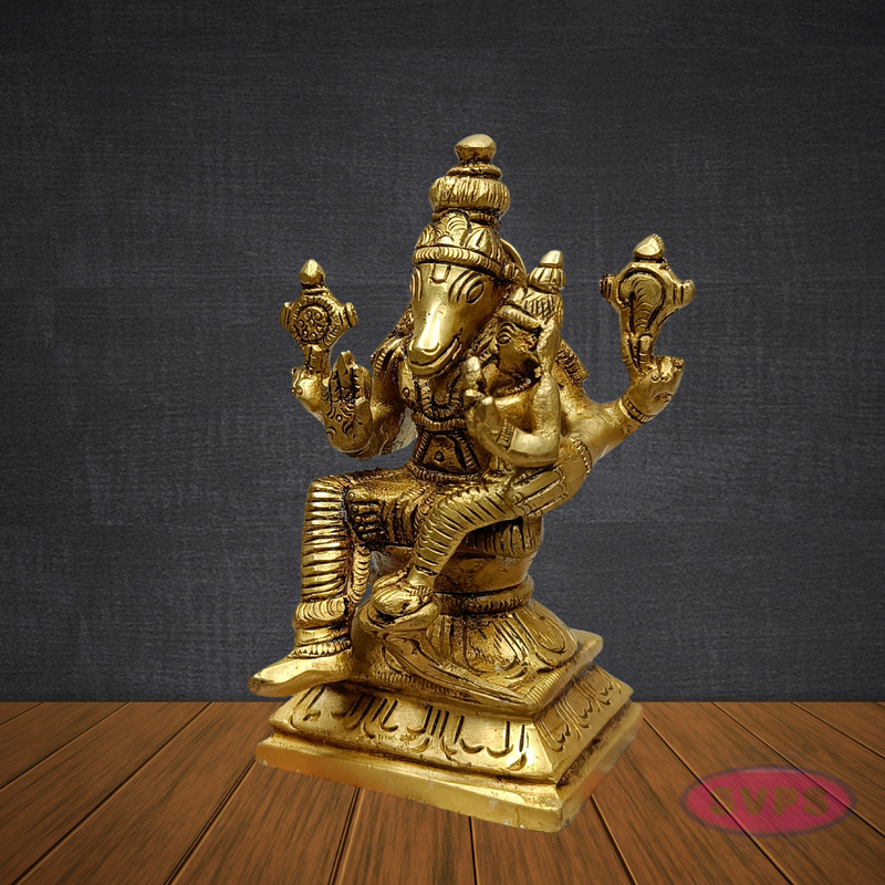 Brass Lakshmi Hayagriva Idol – Divine Blessings of Knowledge & Wealth