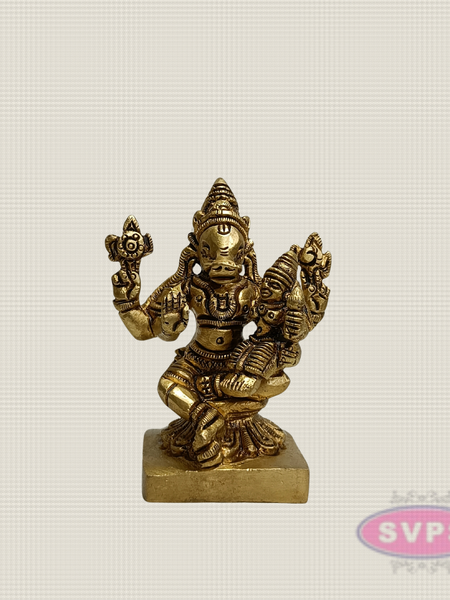 Brass Lakshmi Varagar Murti – Lord Varaha with Goddess Lakshmi