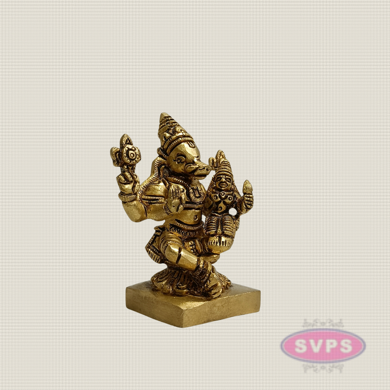 Brass Lakshmi Varagar Murti – Lord Varaha with Goddess Lakshmi