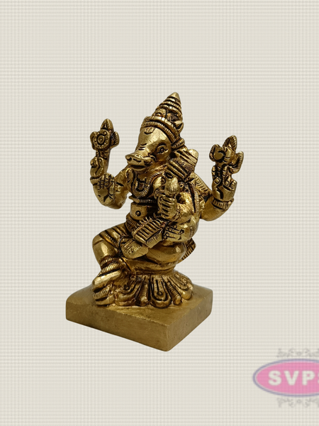 Brass Lakshmi Varagar Murti – Lord Varaha with Goddess Lakshmi
