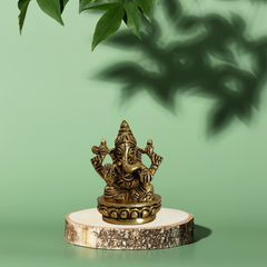 Brass Ganesha Idol for Home & Pooja Room