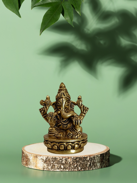 Brass Ganesha Idol for Home & Pooja Room