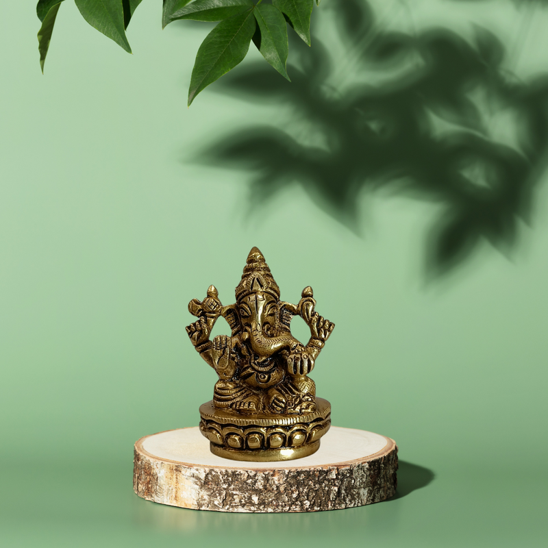 Brass Ganesha Idol for Home & Pooja Room