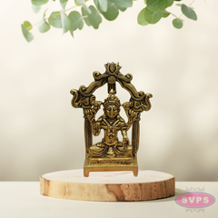 Brass Lakshmi Devi Idol with Prabhavali Arch