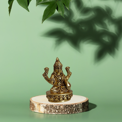 Goddess Lakshmi Brass Statue for Home Temple