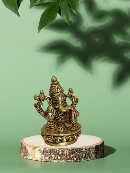 Brass Ganesha Idol for Home & Pooja Room