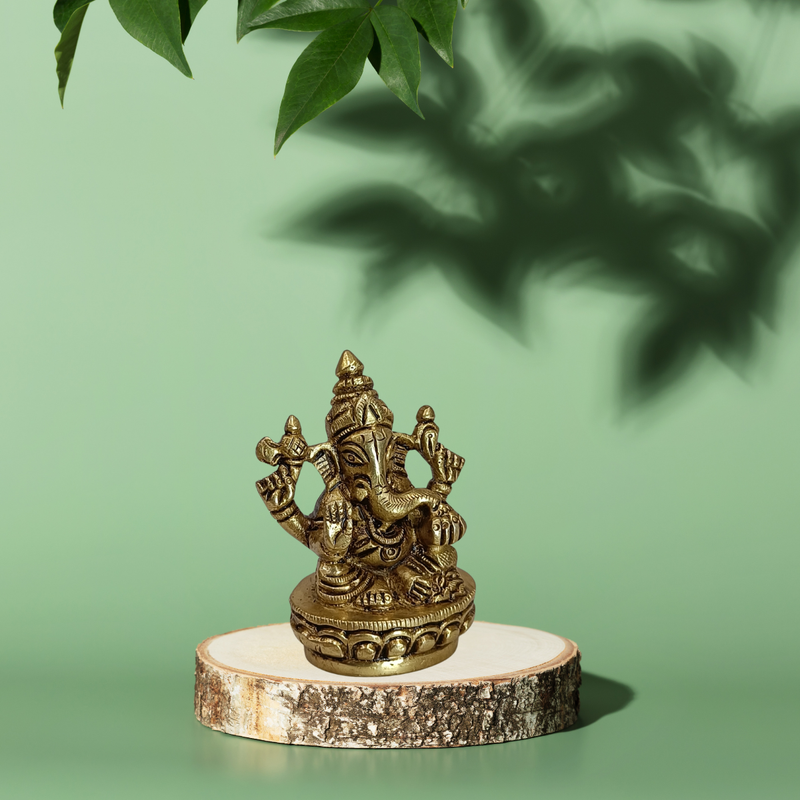 Brass Ganesha Idol for Home & Pooja Room