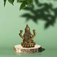 Goddess Lakshmi Brass Statue for Home Temple