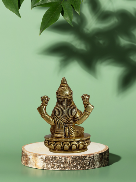Goddess Lakshmi Brass Statue for Home Temple