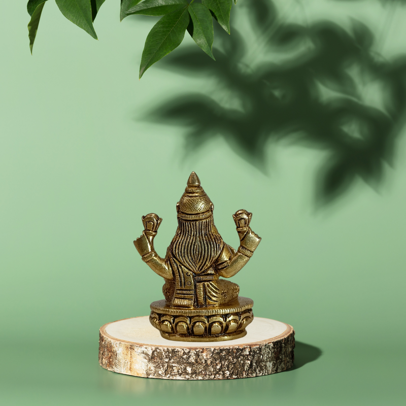 Goddess Lakshmi Brass Statue for Home Temple