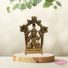 Brass Lakshmi Devi Idol with Prabhavali Arch