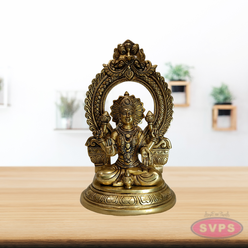 Lakshmi Ganesh Saraswati Brass Statue Set – 12 Inch Decorative Pooja Idol