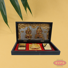 Gold Plated Lakshmi Ganesh Padam Box