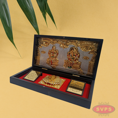 Gold Plated Lakshmi Ganesh Padam Box