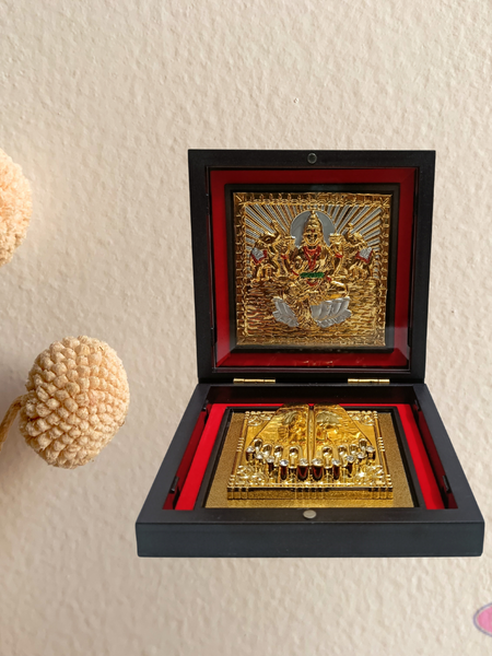 Gold Plated Sri Lakshmi Padam Box