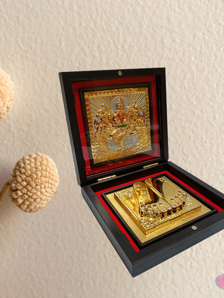 Gold Plated Sri Lakshmi Padam Box