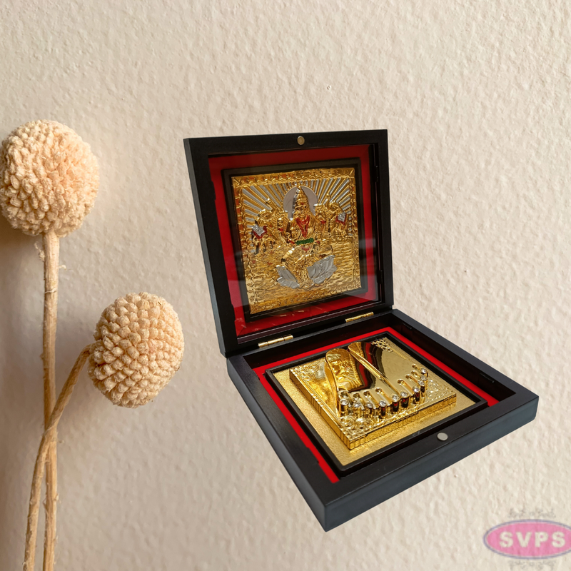 Gold Plated Sri Lakshmi Padam Box