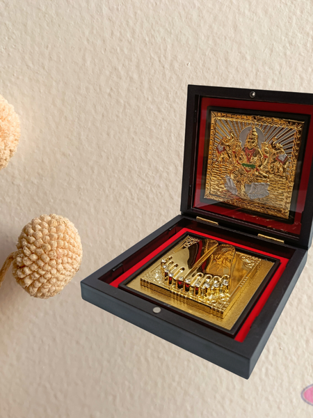 Gold Plated Sri Lakshmi Padam Box