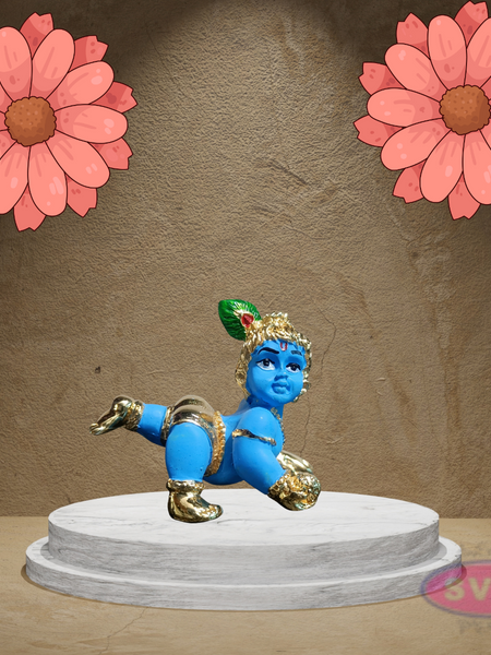 Gold Plated Laddu Gopal