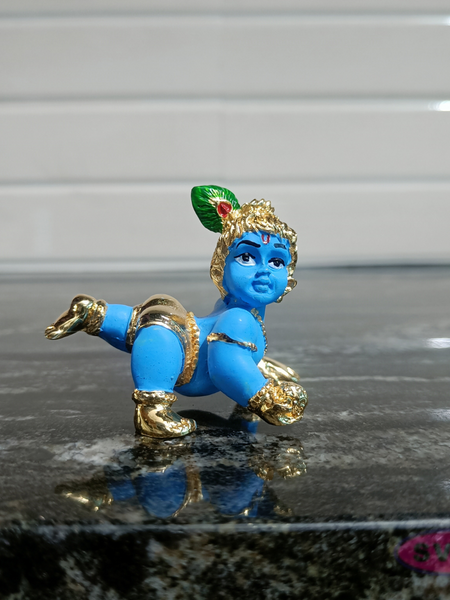 Gold Plated Laddu Gopal