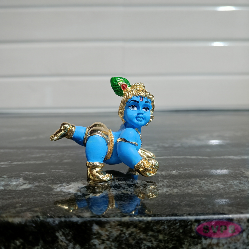 Gold Plated Laddu Gopal