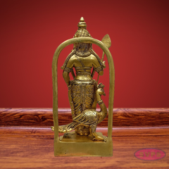 Malaysia Murugan Brass Idol – Batu Caves Style Lord Murugan Statue