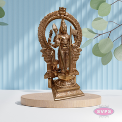 Panchalogham Lord Murugan Idol – 12.5 Inch Traditional Statue