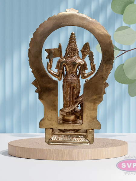Panchalogham Lord Murugan Idol – 12.5 Inch Traditional Statue