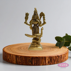 Brass Lord Murugan Idol with Vel – Standing Kartikeya Swamy Statue