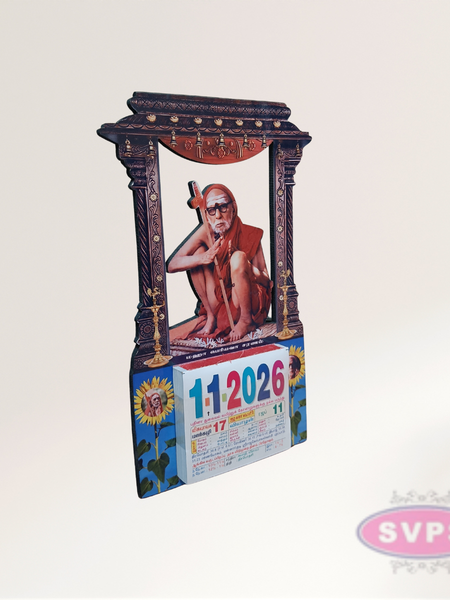 Maha Periyava Daily Sheet Calender Carving Model - 2026