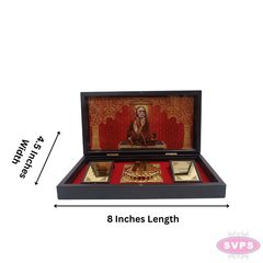 Gold Plated Kanchi Maha Priyava Padam Box