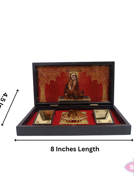 Gold Plated Kanchi Maha Priyava Padam Box