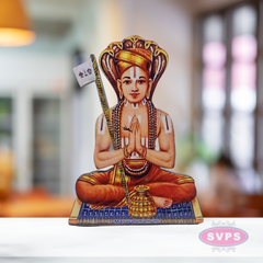 Wooden Sri Manavala Mamunigal Table Stand / Wall Hanging Photo Cutout