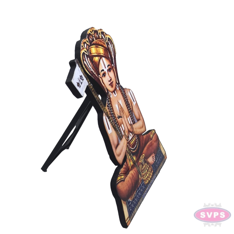 Wooden Sri Manavala Mamunigal Table Stand / Wall Hanging Photo Cutout