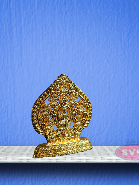 Metal Ashtalakshmi / Gold Finish / 3 inches