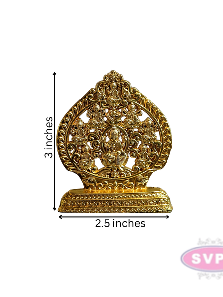Metal Ashtalakshmi / Gold Finish / 3 inches