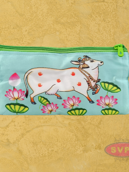Multi Purpose Pichwai Cow Purse / Return Gift