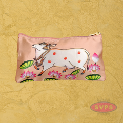 Multi Purpose Pichwai Cow Purse / Return Gift