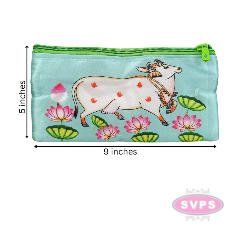 Multi Purpose Pichwai Cow Purse / Return Gift