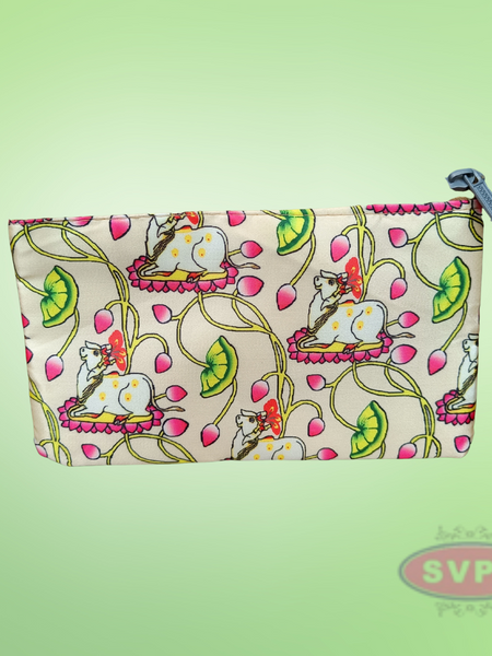 Multicolor Pichwai Print Pouches
