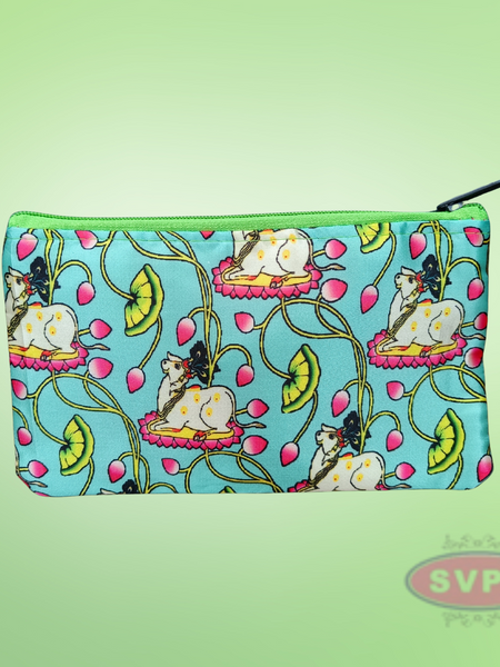 Multicolor Pichwai Print Pouches