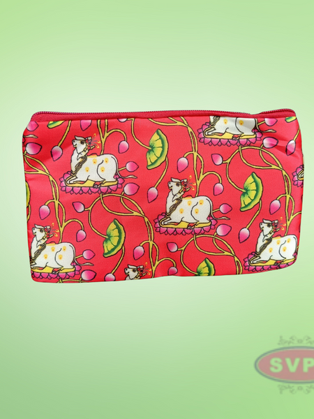 Multicolor Pichwai Print Pouches